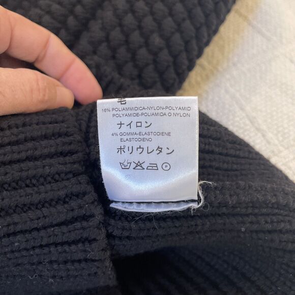 Authenticated Valentino Hiver 2008 Chunky Black Cardigan Sweater Medium - Picture 10 of 14